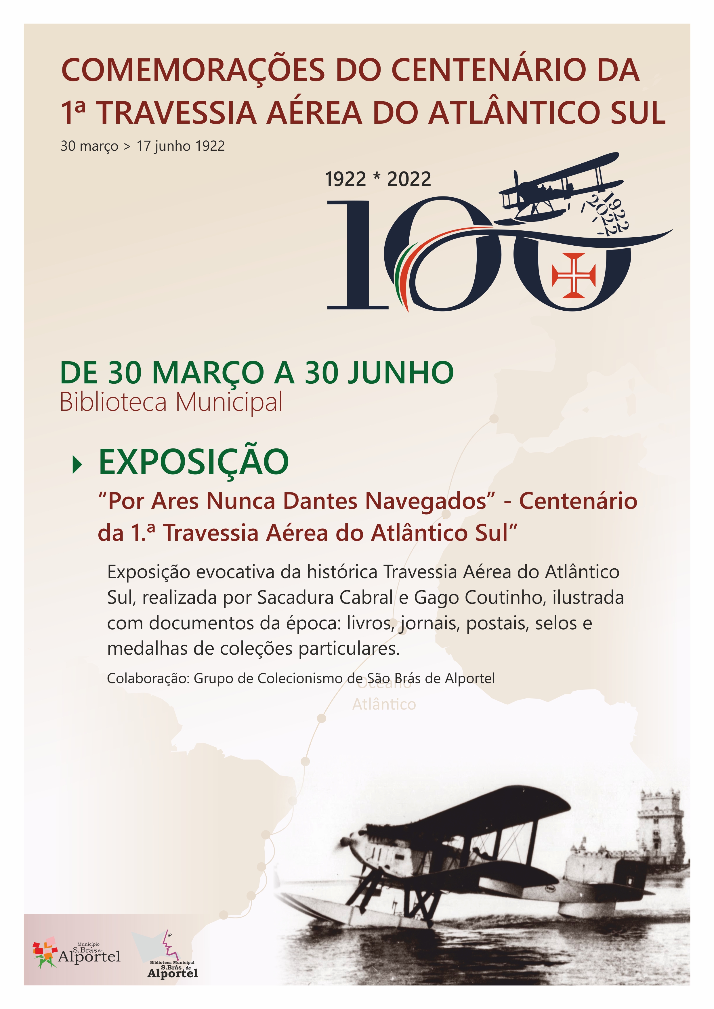 cartaz Exposicao Centenario TravessiaAereaAltanticoSul