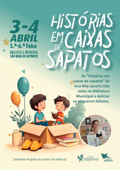 Histórias em caixas de sapatos cartaz